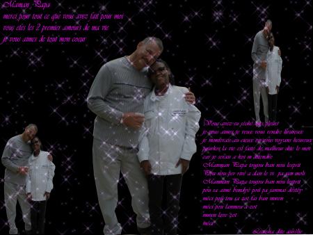 Ma ptite maman et mon grand papa lol